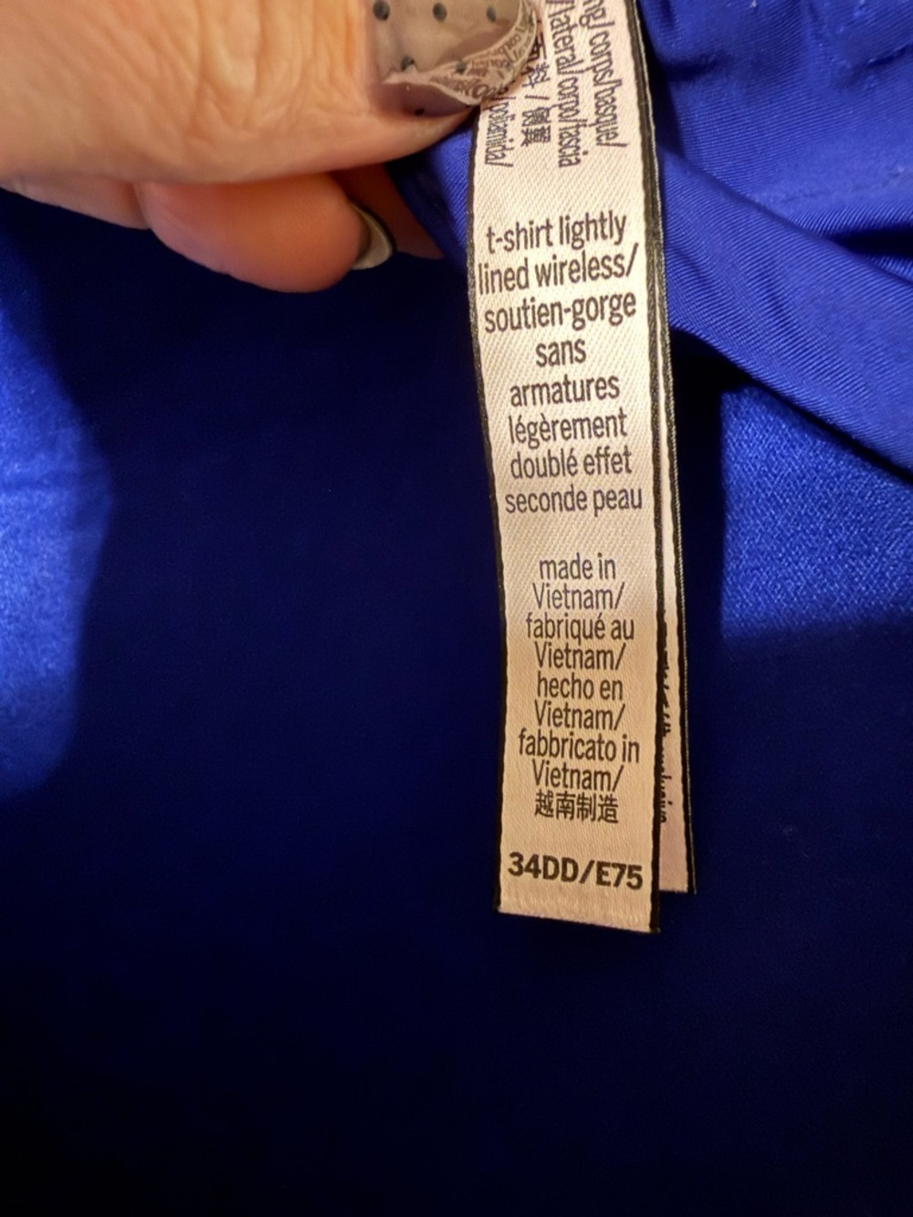 Victoria's Secret Tshirt Lightly Lined Wireless - Royal - Picture 7 of 7